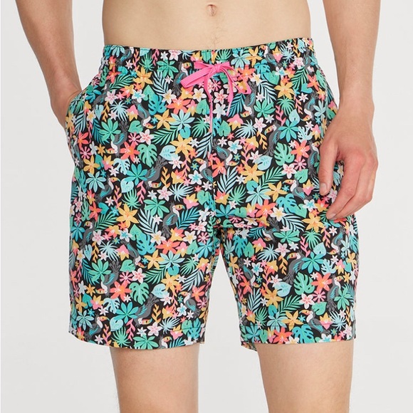 chubbies Other - Chubbies The Bloomerangs Tropical Floral Swim Trunks Shorts 5" Inseam Small